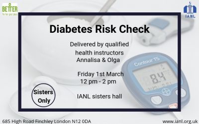 Diabetes Risk Check – 1st March