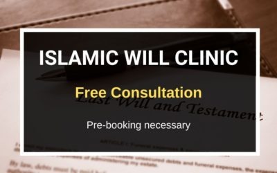 Islamic Wills Clinic – Sat 21 Mar