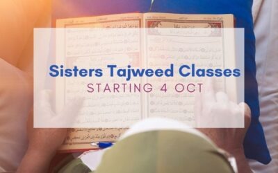 Sisters Tajweed Classes starting 4th Oct
