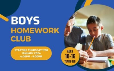 Boys Homework Club starting 11 Jan