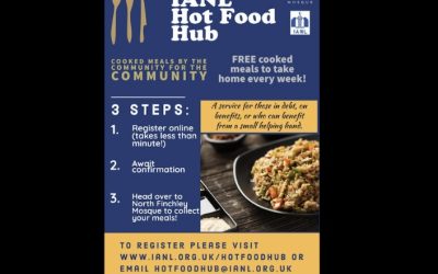 IANL Hot Food Hub –  Are you in debt or on benefits? Register Now To Receive Free Weekly Cooked Meals!