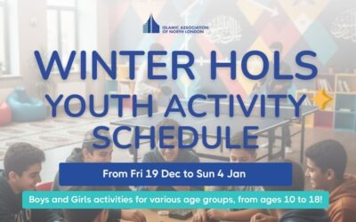 Youth Activities – Winter Holiday Schedule